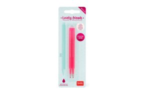 LEGAMI REFCPP0007 REFILLS GEL PEN LOVELY FRIENDS SET/2 - NEON PINK